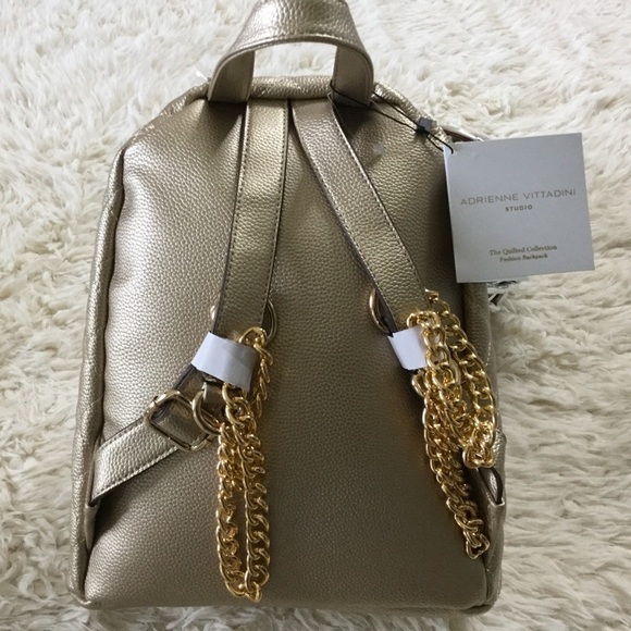 Adrienne Vittadini New With Tags Shimmering Quilted Backpack main image 7